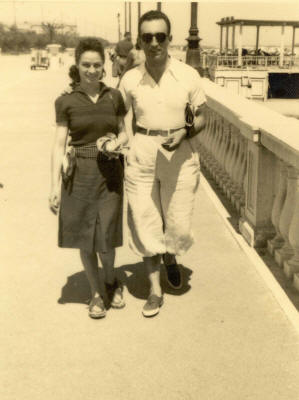 diana adamoli e carlo eugeni a rimini, luglio 1940